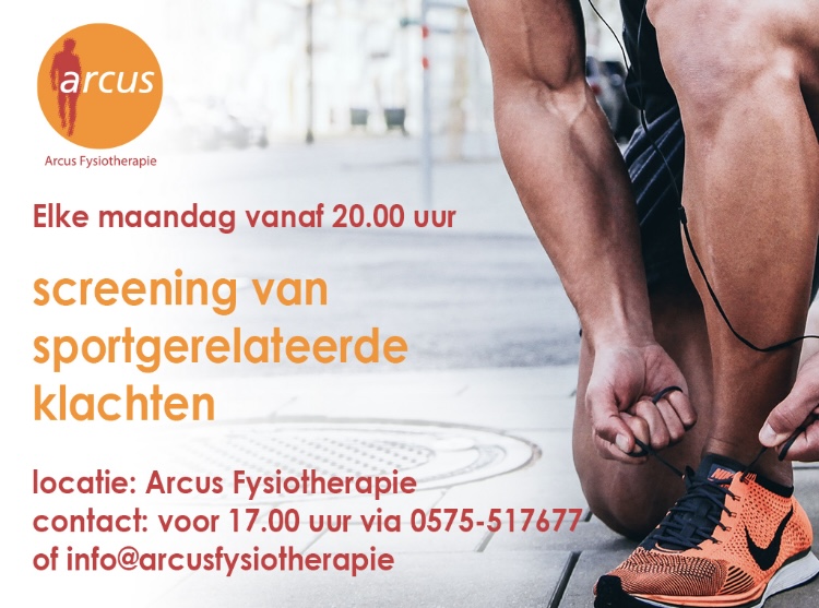 sportspreekuur op maandag Arcus Zutphen